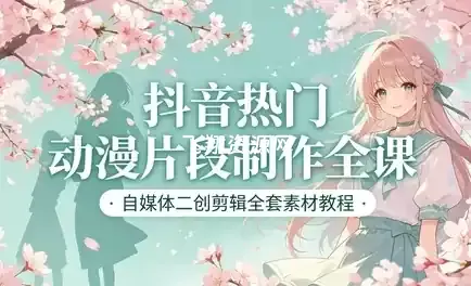 动漫短视频制作流程、项目原理与变现玩法课程