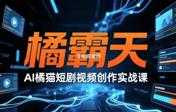 橘霸天AI橘猫短剧视频创作实战视频课程
