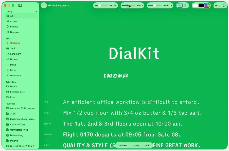 免费macOS字体管理器pica.joshpuckett.me