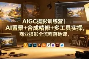 AIGC摄影训练营，AI置景+合成精修+多工具实操