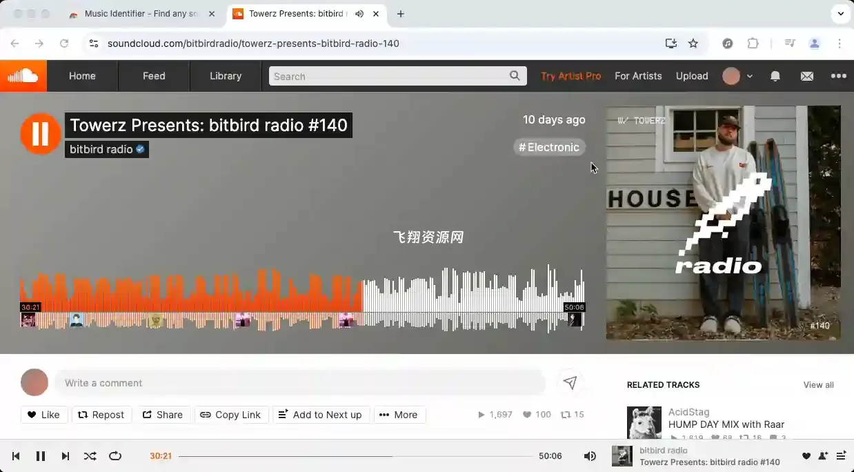 Chrome浏览器音乐识别插件Music Identifier